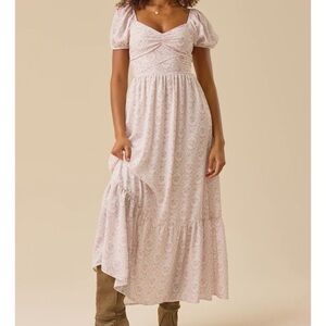 NEW Altar’d State Pink Floral Maxi Dress Size 3XL NWT